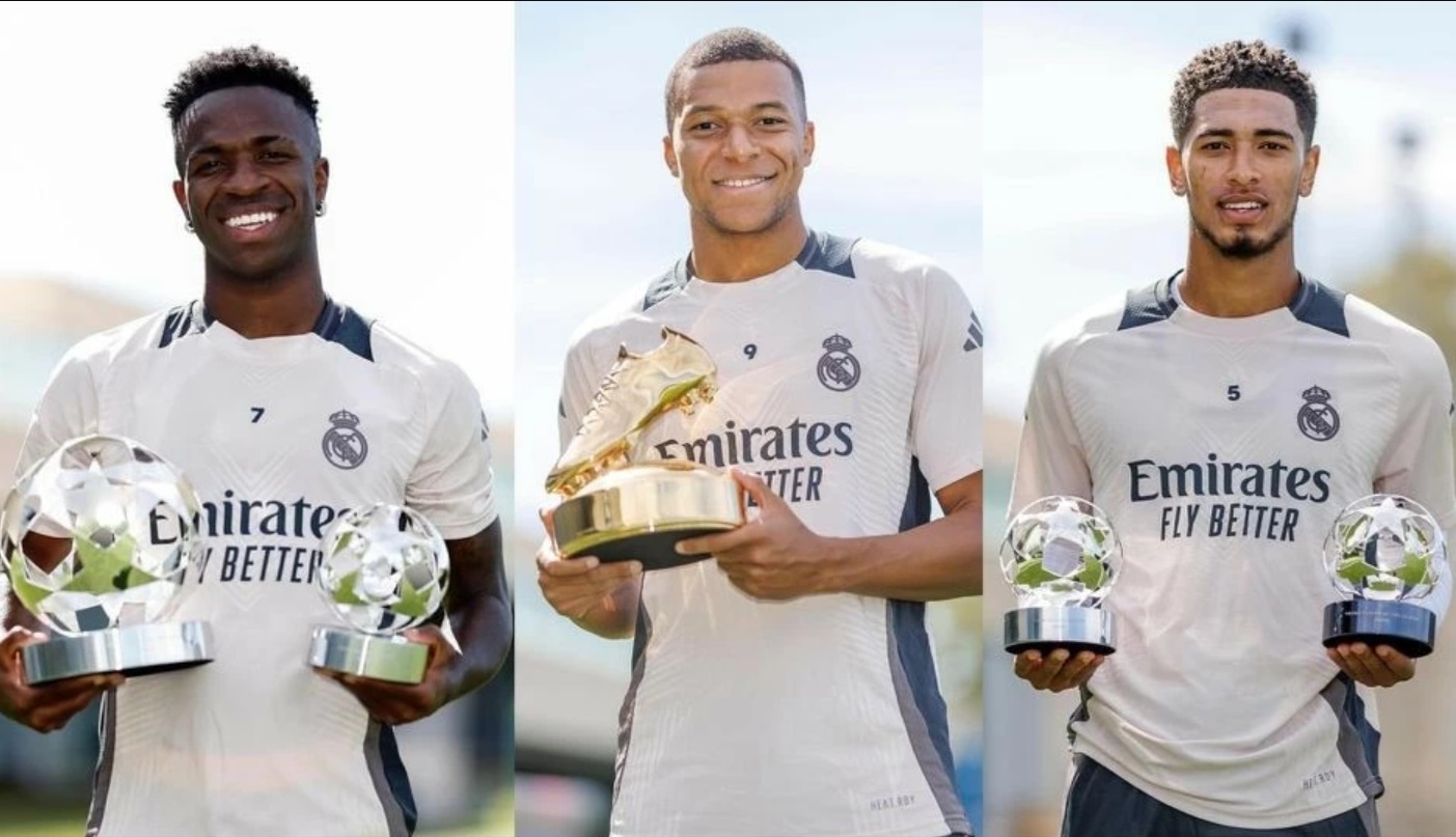 Vinicius Mbappe Bellingham nhan danh hieu ca nhan o Champions League 202324