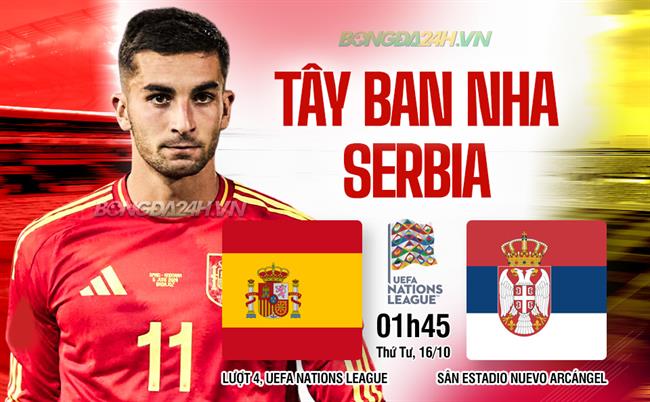 Tay Ban Nha vs Serbia